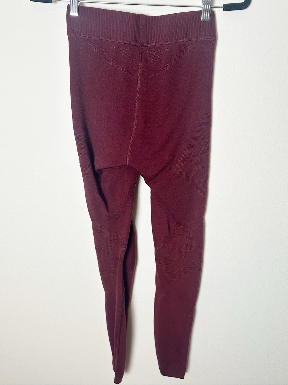 Smartwool Merino Wool Intraknit Legging Base Layer Maroon Red Small - Picture 3 of 9
